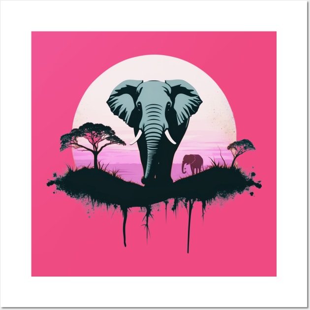 Elephant Wall Art by Trip Tank